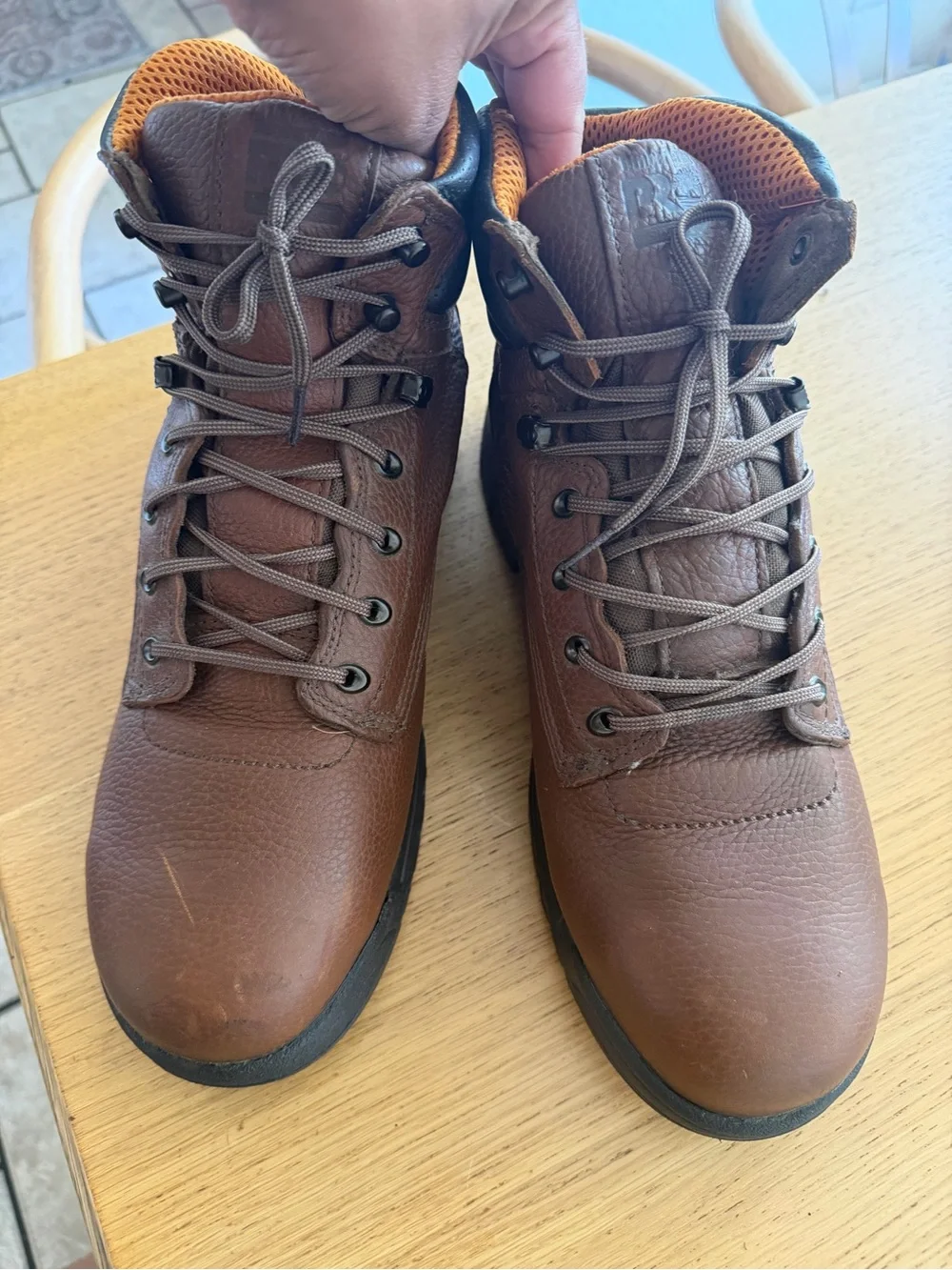 Timberlands Brown Leather Men's Work Boots